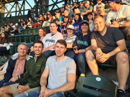 JJCo staff at a Mariners game